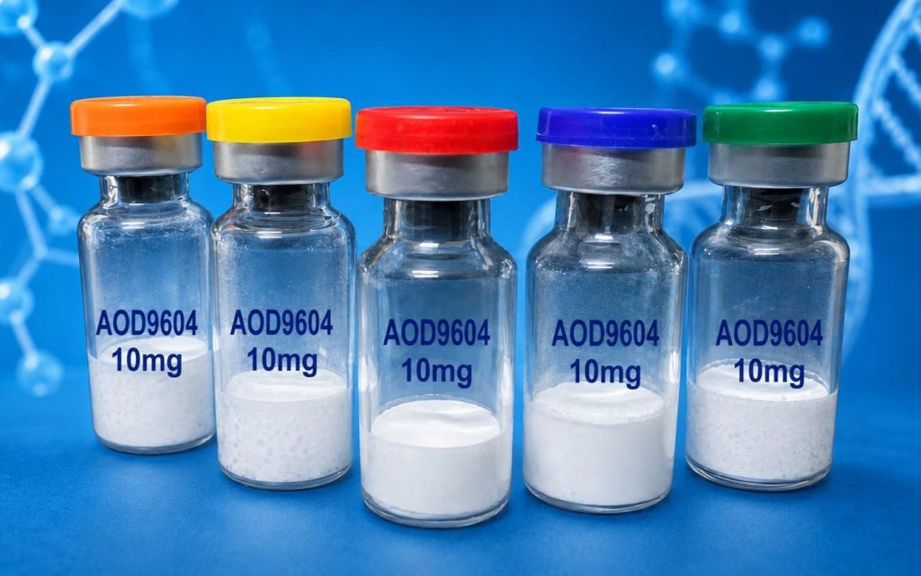 AOD-9604 research peptide vials