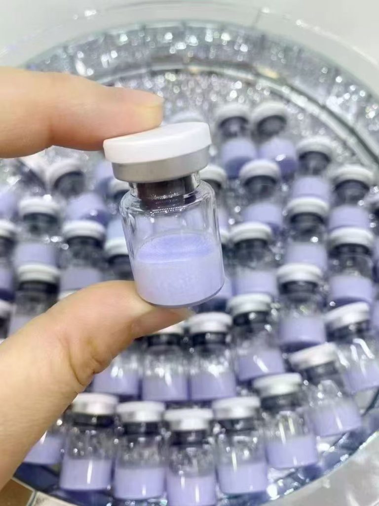 Peptide vials prepared for fill-finish packaging and batch manufacturing at Sunone